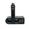SDOPPIATORE PRESA ACCENDISIGARI E 2 PORTE USB 1A E 2,1A;Car Cigarette Lighter Adapter 2xUSB