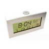 SPECCHIO SVEGLIA LCD DIGITALE TERMOMETRO OROLOGIO DA TAVOLO ALLARME LUCE LED CLOCK 